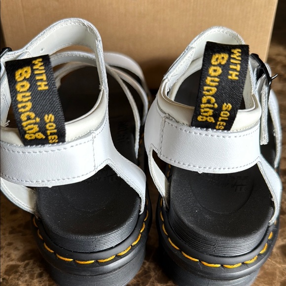 Dr. Martens White and Black Platform Sandals - Picture 9 of 10